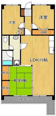 エクレール若葉台の間取り画像