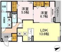 ルヴィータ広瀬の間取り画像