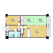 パインコート江坂Ⅰの間取り画像