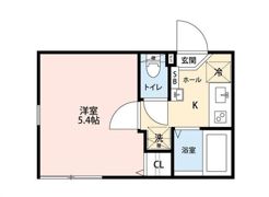 グランクオール日ノ出町の間取り画像