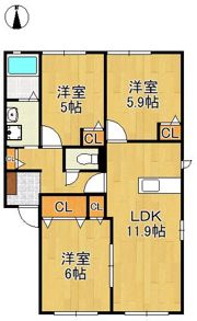 フォレスト VI棟の間取り画像