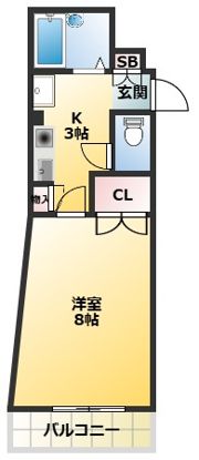 東福生マンションの間取り画像