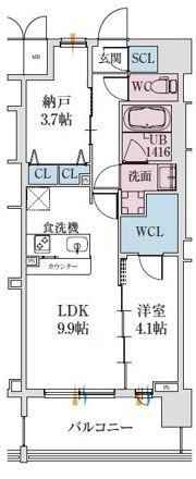 スプランディッド梅田グランノースの間取り画像