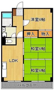 高峰グリーンマンションの間取り画像