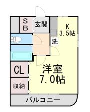 KSハイム南棟の間取り画像