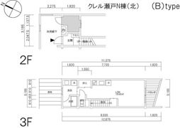クレル瀬戸N棟の間取り画像