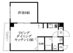 チフネマンションNo6の間取り画像