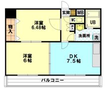 パレス東洋小松館の間取り画像