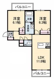 シャーメゾン鈴峯の間取り画像