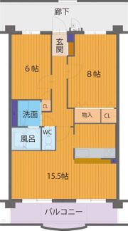 ハートフルマンション マルシアンの間取り画像