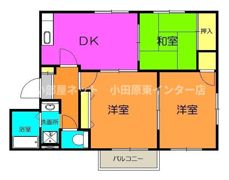 コーポかしわぎBの間取り画像
