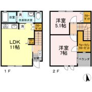 メゾネット八幡 B棟の間取り画像