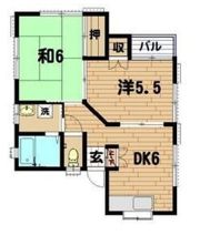 ハウスAの間取り画像