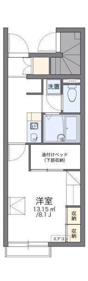 レオパレスメルベーユ ノールの間取り画像