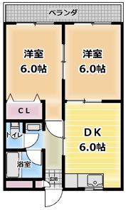 八紘マンションの間取り画像
