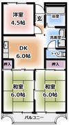 ロイヤルハイツ木村1号館の間取り画像