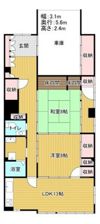 中島5丁目3階建戸建の間取り画像
