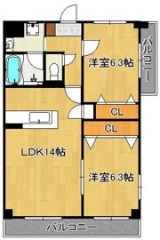 ニューガイア上石田の間取り画像