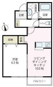 パルク・フルール A棟の間取り画像