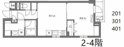 ワーフときわ台の間取り画像