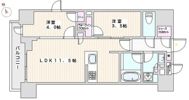 ザ・ライオンズミレス蔵前の間取り画像