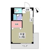 ウィスタリア佃野の間取り画像
