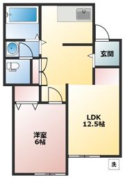 コーポ村瀬の間取り画像