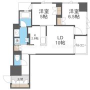 ブランズタワー谷町四丁目の間取り画像