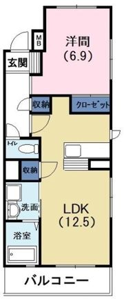 グリーンヒルの間取り画像