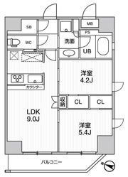 江戸川橋ステーションレジデンスの間取り画像