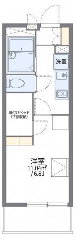 レオパレスメゾン八瀬の間取り画像