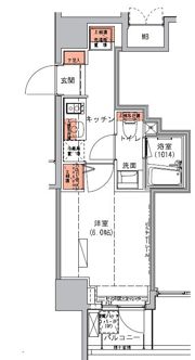 ハーモニーレジデンス池袋#002の間取り画像