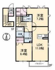 ボヌールⅠの間取り画像