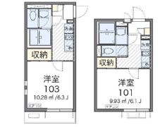 クレイノ栄秋の間取り画像