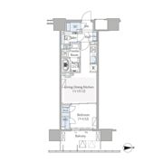 グランドシティタワー月島の間取り画像