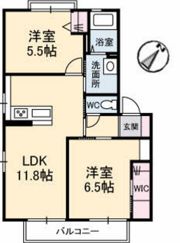 メゾンうえたⅡの間取り画像