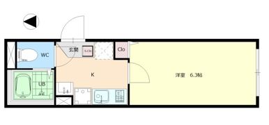 6th Av.RESIDENCE AYASEの間取り画像