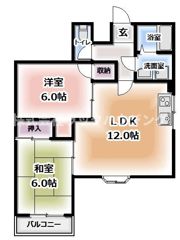 コーポ大東の間取り画像