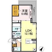 D crest新川Sの間取り画像