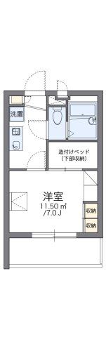 レオパレス別府Ⅱの間取り画像