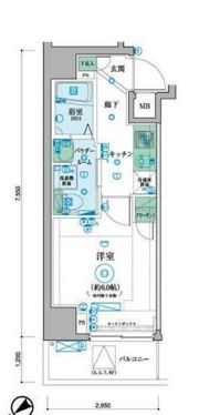 リヴシティ横濱末吉町の間取り画像