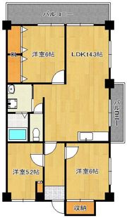 グリーンハイツ足立の間取り画像