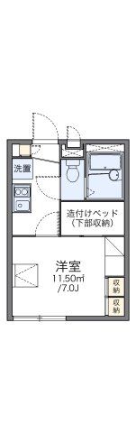 レオパレスプルメリア21の間取り画像