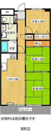 ハートウイングの間取り画像