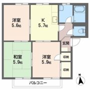 フレグランス南久米 F棟の間取り画像