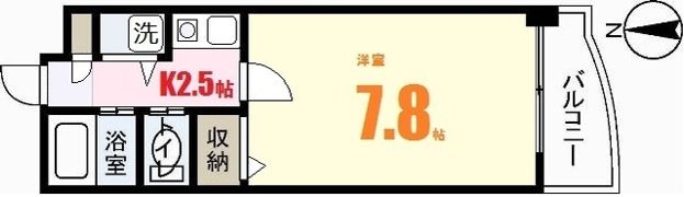 シャイン中筋の間取り画像