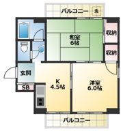 クリスタル3の間取り画像