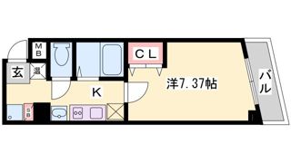 アネスト神戸西元町の間取り画像