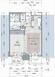プレサンスNEO中之島公園の間取り画像