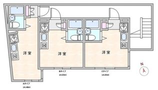 グラシアテラス高田馬場の間取り画像